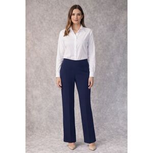 Cabi Midrise Navy Wide Leg Trousers Size 8 Business Officewear Dressy #769